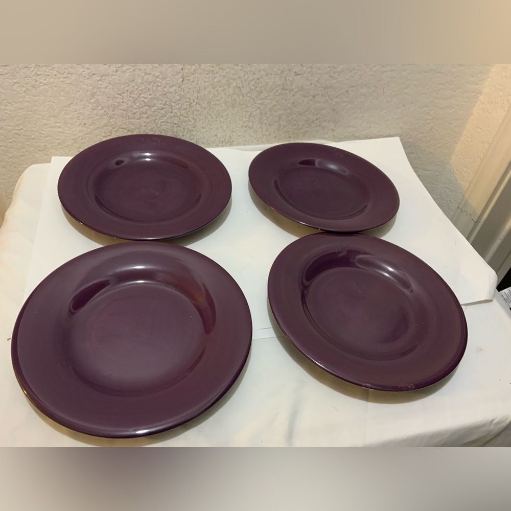 Target Home AMERICAN SIMPLICITY PURPLE/PLUM Salad plate set of 4 G18